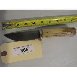 Custom Hunting Knife W/ Ridge In Blade