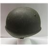 Image 2 : Vintage Army Helmet Metal Military Battle Green