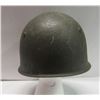 Image 3 : Vintage Army Helmet Metal Military Battle Green