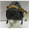 Image 3 : WWII Style German Aviator Pilot Leather Helmet Hat