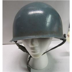 WWII Era Steel Pot Helmet W/ Chinstrap