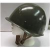 Image 2 : Steel Combat Helmet W/ Leather Liner  Chinstrap