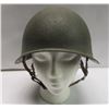 Image 1 : Vintage Army Helmet Metal Military Battle Green