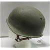 Image 2 : Vintage Army Helmet Metal Military Battle Green