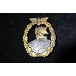 Kreigsmarine Auxiliary Cruiser War Badge
