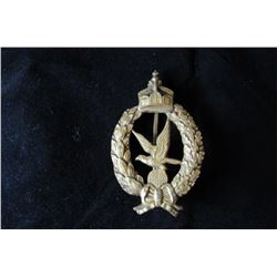 WWI Prussian Naval Gunner Badge