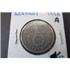 Image 1 : 1938-A Germany Third Reich 5 Marks Silver Coin