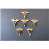 Image 1 : (6) WWII US Army Officer Medical Corps Caduceus Pi