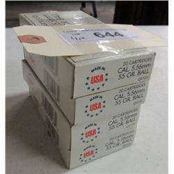 4 Boxes Of 5.56mm 55gr Ball Ammunition