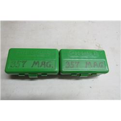 2 Boxes Of 357 Mag Cases