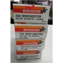 4 Boxes Of Winchester 358 Ammunition And Brass