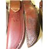 Image 3 : 6 Leather Embossed Knife Sheaths