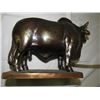 Image 5 : 2pc Metal Brahman Bull And Cowboy Cross Section