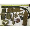 Image 1 : Group Lot  Of Assorted Military Belts, Pouches,