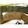 Image 3 : Group Lot  Of Assorted Military Belts, Pouches,