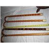 Image 8 : Exquisitely Inlaid Wooden Walking Canes W/ Rack