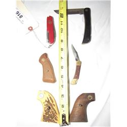 Pocket Knives And Pistol Grips