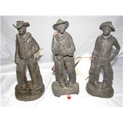 Resin Cowboy Sculptures