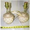 Image 1 : 2pc Vintage Glass Lamps