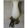 Image 2 : Vintage Lamp With Floral Design Glass Chimneys