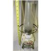 Image 1 : Vintage Lamp With Floral Designs  Clear Chimney
