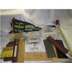 Group Lot Of Misc Military Memorabilia