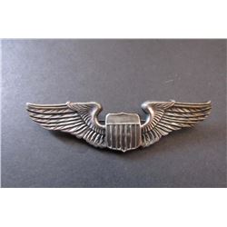 WWII USAAF Pilot Wings in Sterling Silver