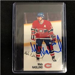 MATS NASLUND SIGNED HOCKEY CARD