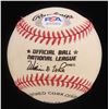 Image 2 : HANK AARON SIGNED BASEBALL (PSA COA)