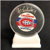 Image 1 : MAURICE RICHARD SIGNED CANADIENS HOCKEY PUCK