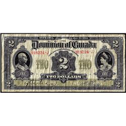 1914 $2 Dominion Bank of Canada Note