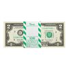 Image 1 : Pack of (100) Consecutive 2017A $2 Federal Reserve STAR Notes Philadelphia