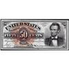 Image 1 : March 3, 1863 50 Cent Fourth Issue Lincoln Fractional Currency Note
