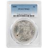 Image 1 : 1890 $1 Morgan Silver Dollar Coin PCGS MS63