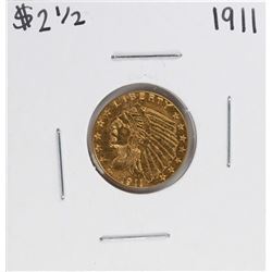 1911 $2 1/2 Indian Head Quarter Eagle Gold Coin