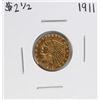 Image 1 : 1911 $2 1/2 Indian Head Quarter Eagle Gold Coin