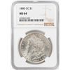Image 1 : 1880-CC $1 Morgan Silver Dollar Coin NGC MS64