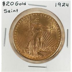 1924 $20 Saint Gaudens Double Eagle Gold Coin