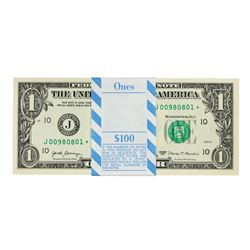 Pack of (100) Consecutive 2017 $1 Federal Reserve STAR Notes Kansas City