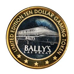 .999 Silver Ballys Las Vegas $10 Casino Limited Edition Gaming Token