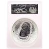 Image 1 : 2019-P $1 Apollo 11 50th Anniversary 5oz Silver Coin PCGS PR70DCAM Cleveland Signed