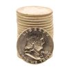 Image 1 : Roll of (20) Brilliant Uncirculated 1963 Franklin Half Dollar Coins