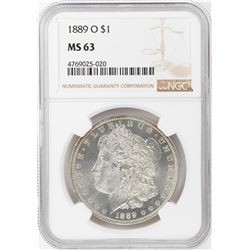 1889-O $1 Morgan Silver Dollar Coin NGC MS63