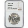 Image 1 : 1948-D Franklin Half Dollar Coin NGC MS65FBL