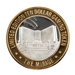 .999 Fine Silver Mirage Las Vegas, Nevada $10 Limited Edition Gaming Token