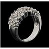 Image 3 : 14KT White Gold 1.50 ctw Diamond Ring