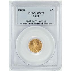 2003 $5 American Gold Eagle Coin PCGS MS69