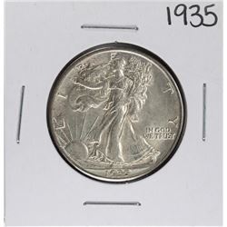 1935 Walking Liberty Quarter Coin