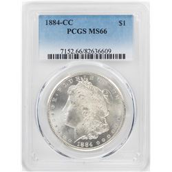 1884-CC $1 Morgan Silver Dollar Coin PCGS MS66
