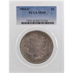 1904-O $1 Morgan Silver Dollar Coin PCGS MS65